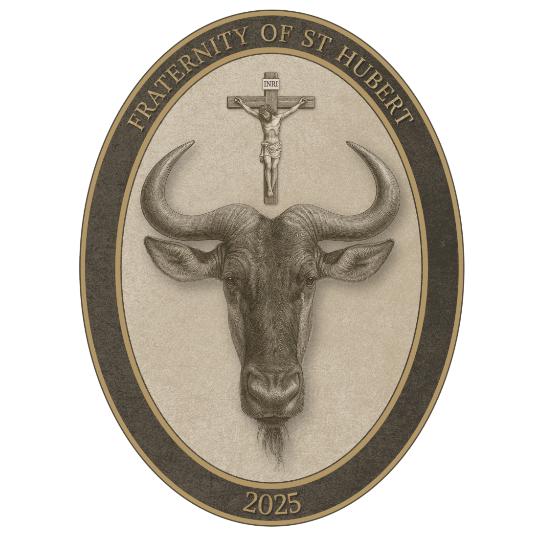 Fraternity of St. Hubert Vinyl Decal – Patron Saint of Hunters