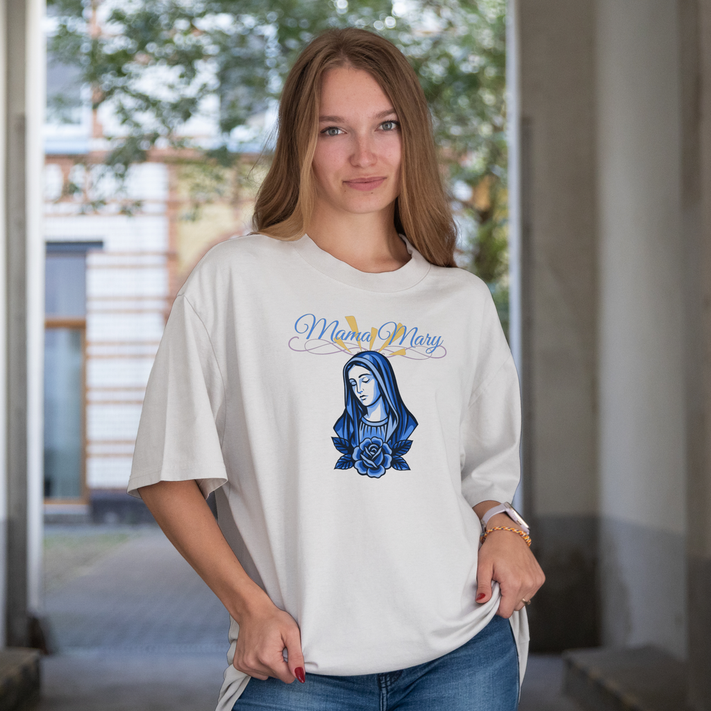 Mama Mary, Short-sleeve Women's Shirt - 100% Cotton